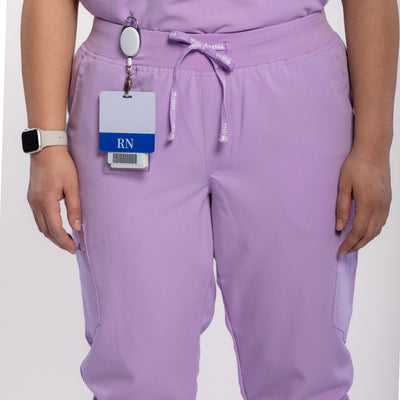 Vena Scrub Pant in Lilac Colour zoomed image of pant #colour_lilac